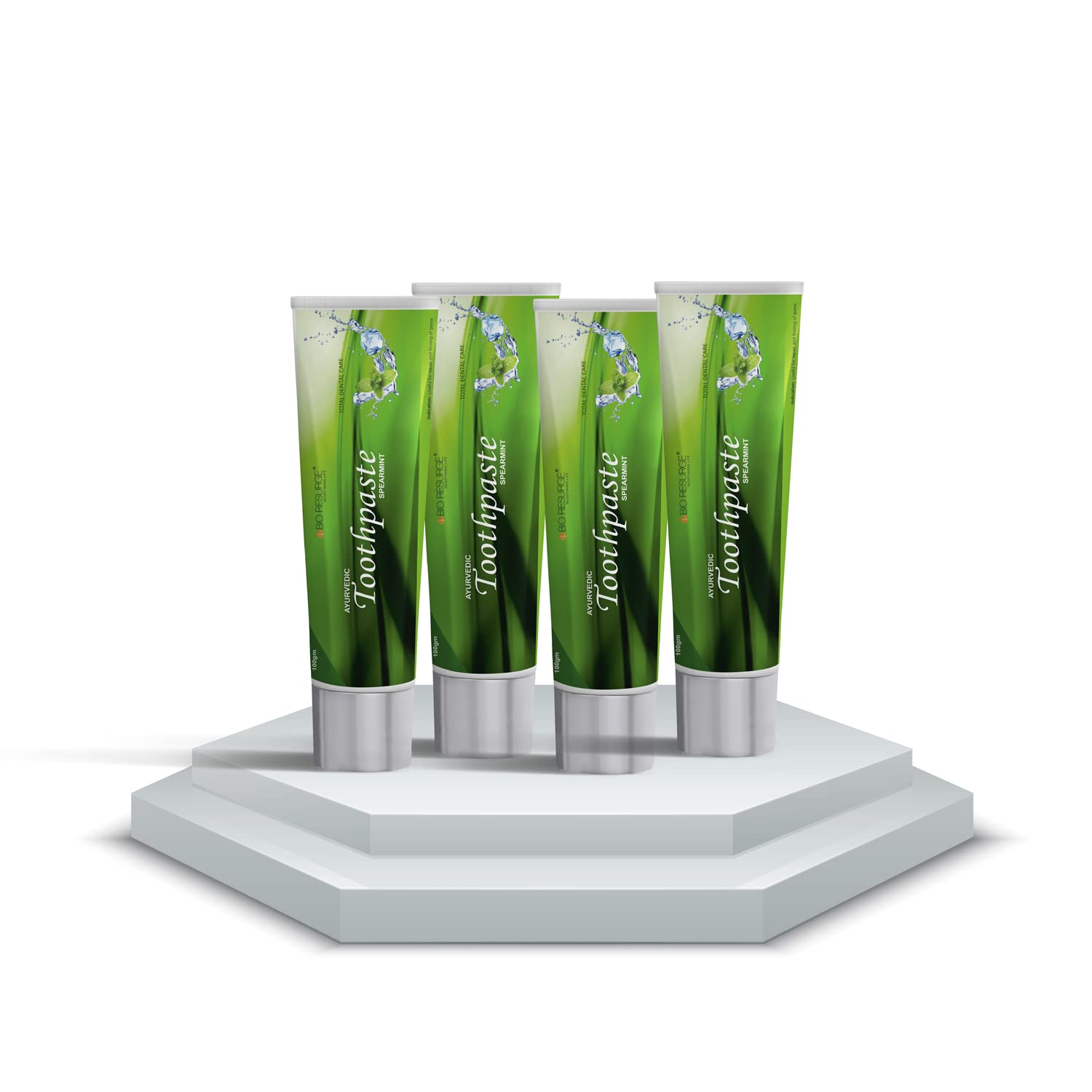 Bio Resurge Life Herbal Ayurvedic Complete Care and Anticavity Spearmint Toothpaste (fight cavities, Causing germs and swelling of gums) (Pack of 4 x 100 gm) (B084VNX1PL) Amazon Price History, Amazon Price Tracker