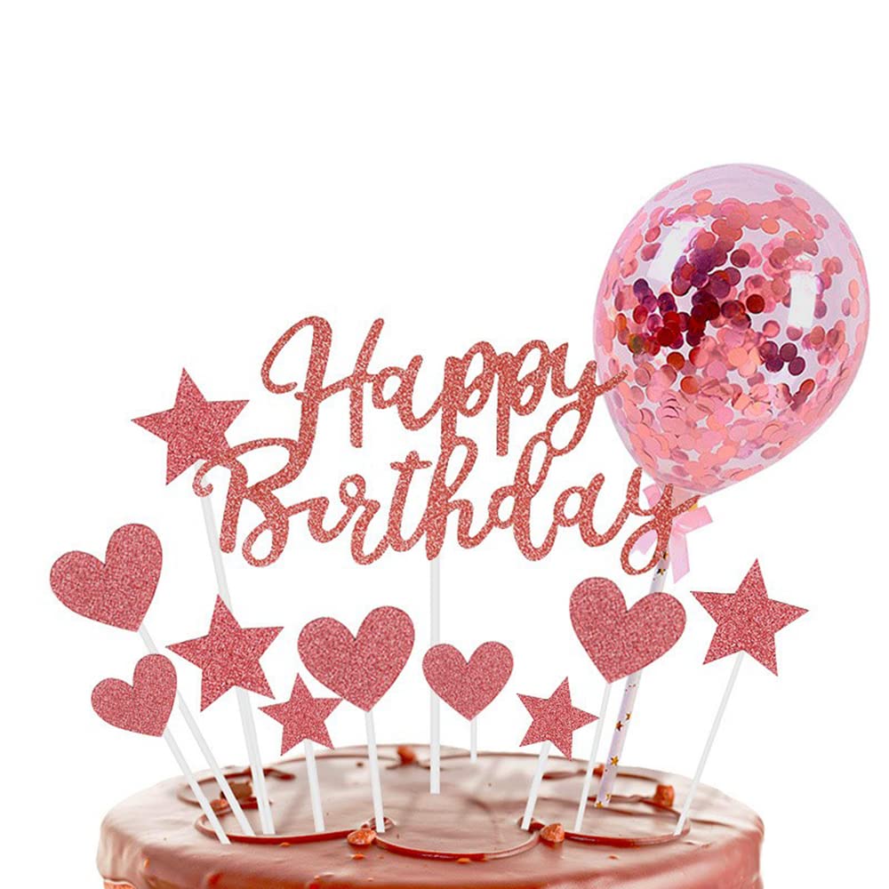 ケーキトッパー ケーキ飾り 12点セット ケーキ挿入 誕生日 ケーキデコレーショ…