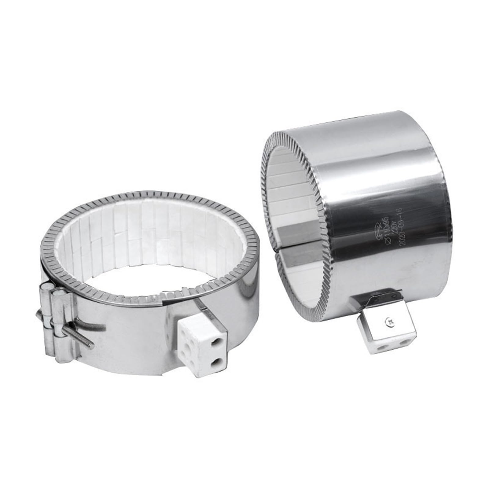 Máquina de moldeo por inyección ID de 130mm, Banda calefactora de cerámica, 300-500 Grados, 220V, Elemento Calefactor de Anillo Calentador de Barril eléctrico Cheerfully(ID130xH100)