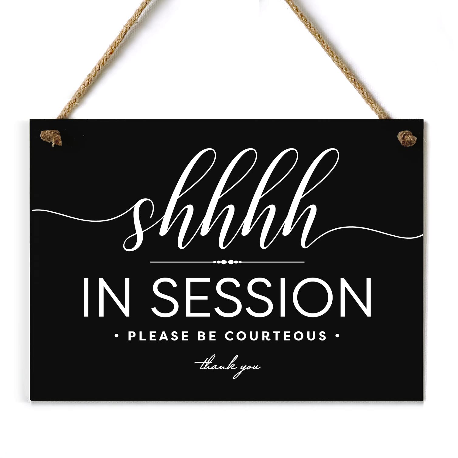 Reilly Originals 5x7 Inch Shhhh Session In Progress ~ Exclusive Value Series with Elegant Designer Graphics ~ Ready to Hang (Black)