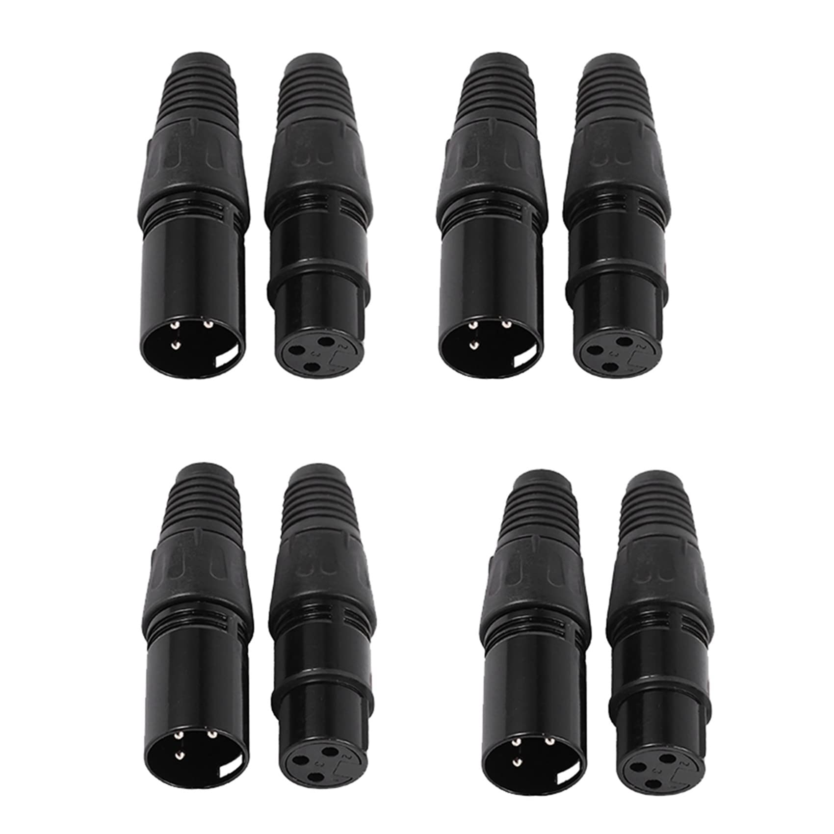 80 sztuk 3-pinowe wtyczki XLR na gniazdo mikrofonu przedłużacz kabel mikrofon kabel wtyczka wtyczka audio adapter