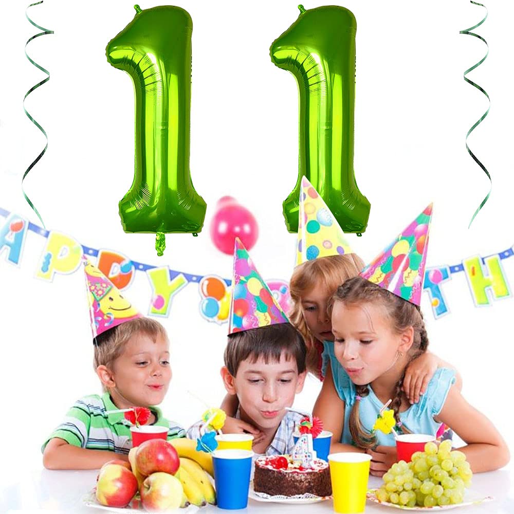 Xihuimay Riesen Ballon Zahl 11 – Lila, 100 Cm, Für Geburtstag & Feiern