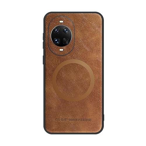 Pzwoxukhov Compatible with Huawei Nova 14 Case Cover,PU Leather，Shockproof Phone Case，Compatible with Huawei Nova 14 Case Brown