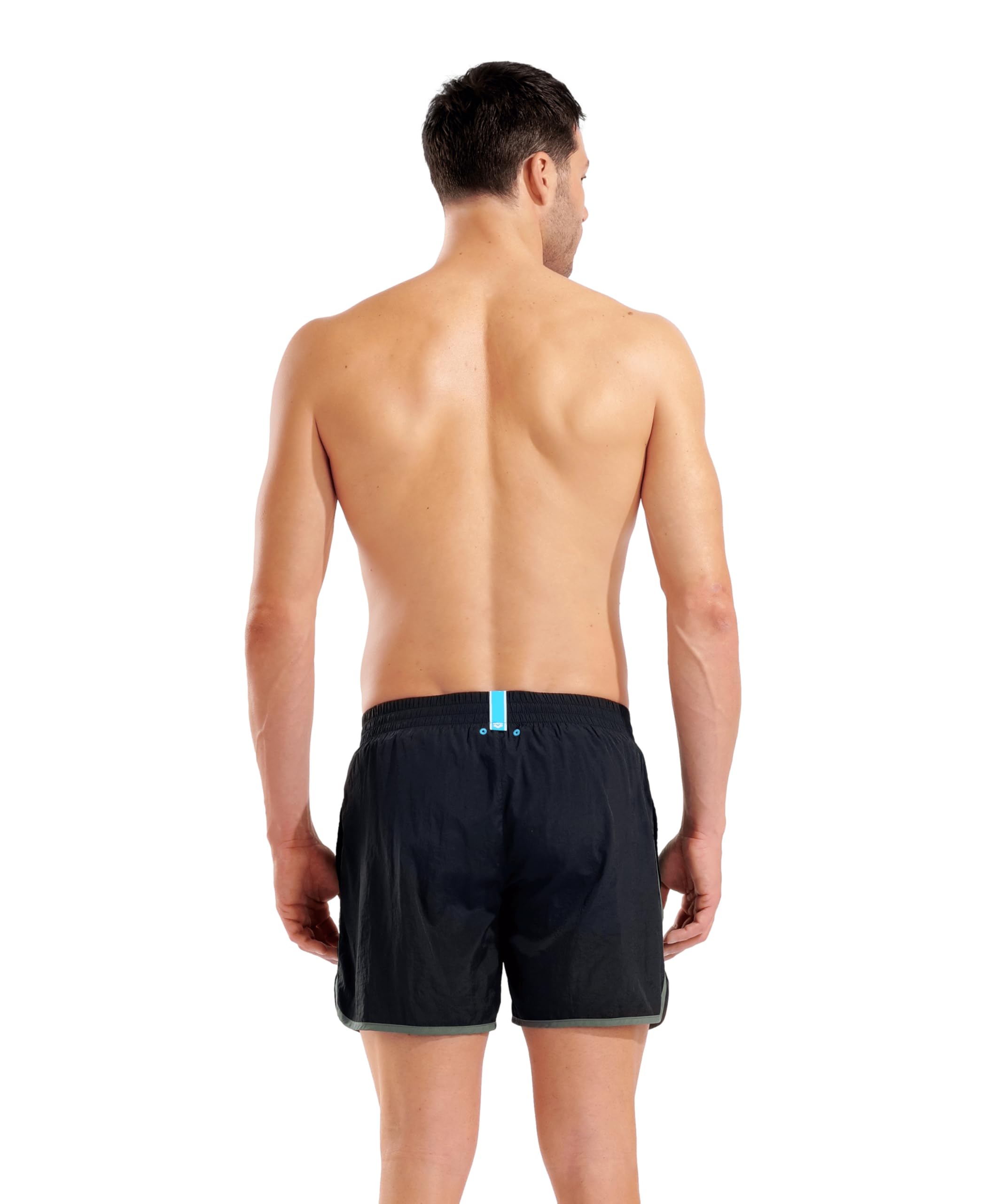 ARENA Bañador Corto para Hombre Big Logo Borders