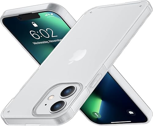 Miniatura 1 de ORIbox - Funda compatible con el iPhone 12 Mini, translúcida, mate, inastillable, resistente a los arañazos