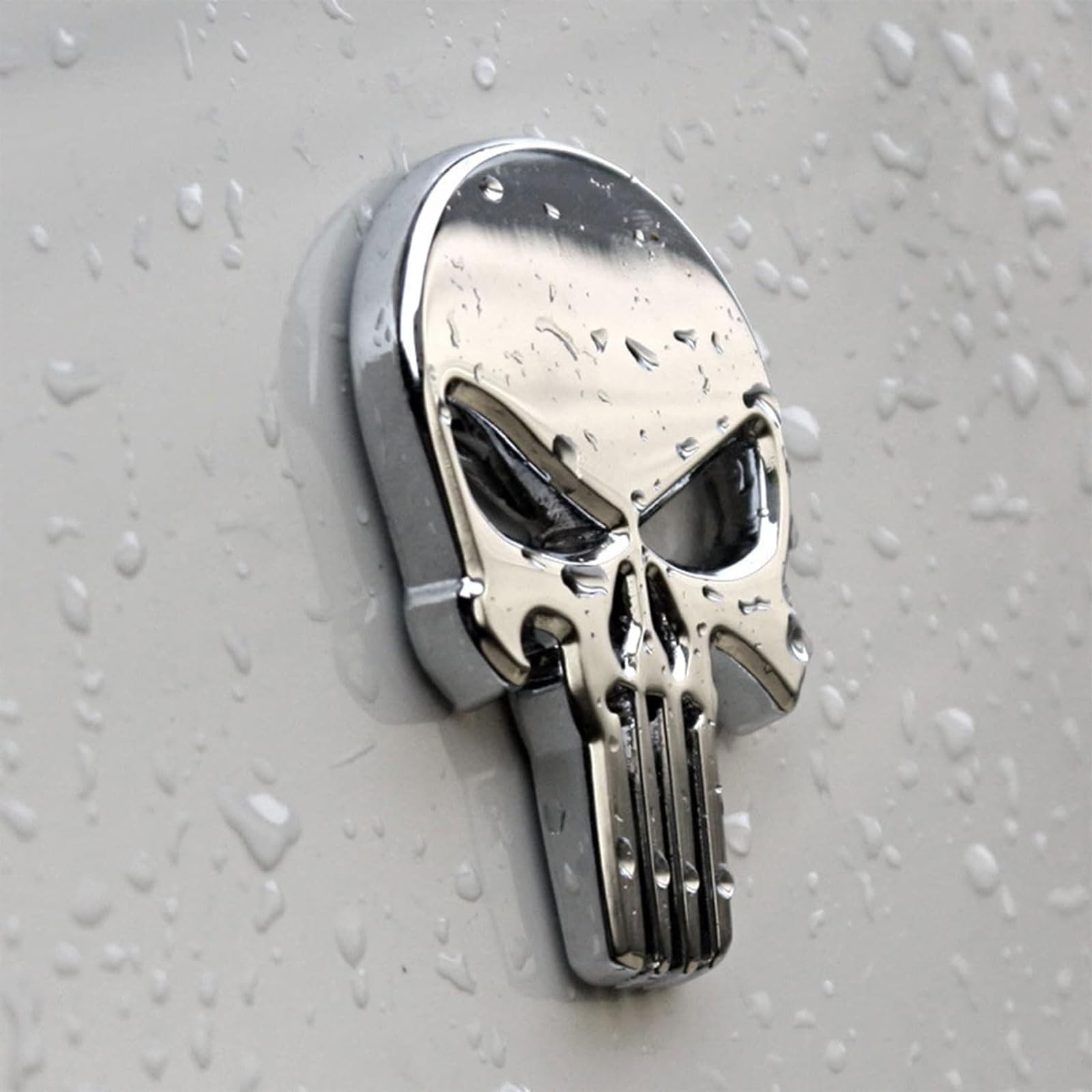 ABOOFAN Lot De 3 Autocollants Tête De Mort En Métal Pour Voiture En