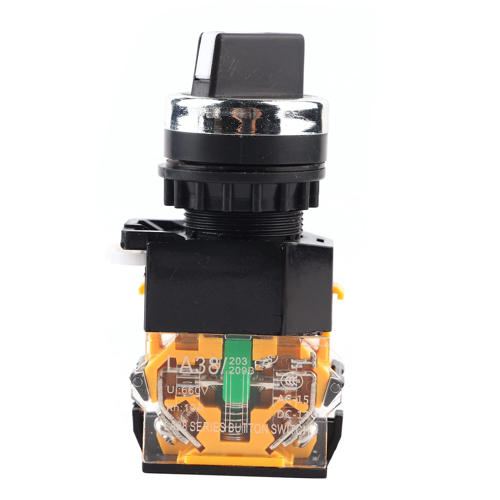 Buy Switch 22mm Round Rotary Selector Switch 2 Positions NC + NO Self ...