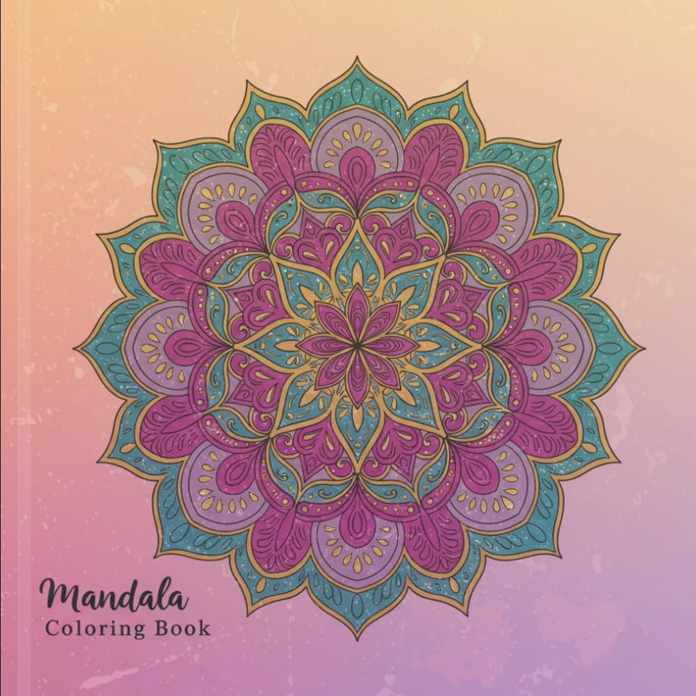 Mandala: Coloring Book: Relaxing floral patterns