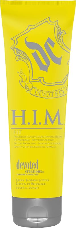Devoted Creations H.I.M. Fit Loção para Bronzeamento, Sérum Refrescante sem Bronzeador, 250 mL