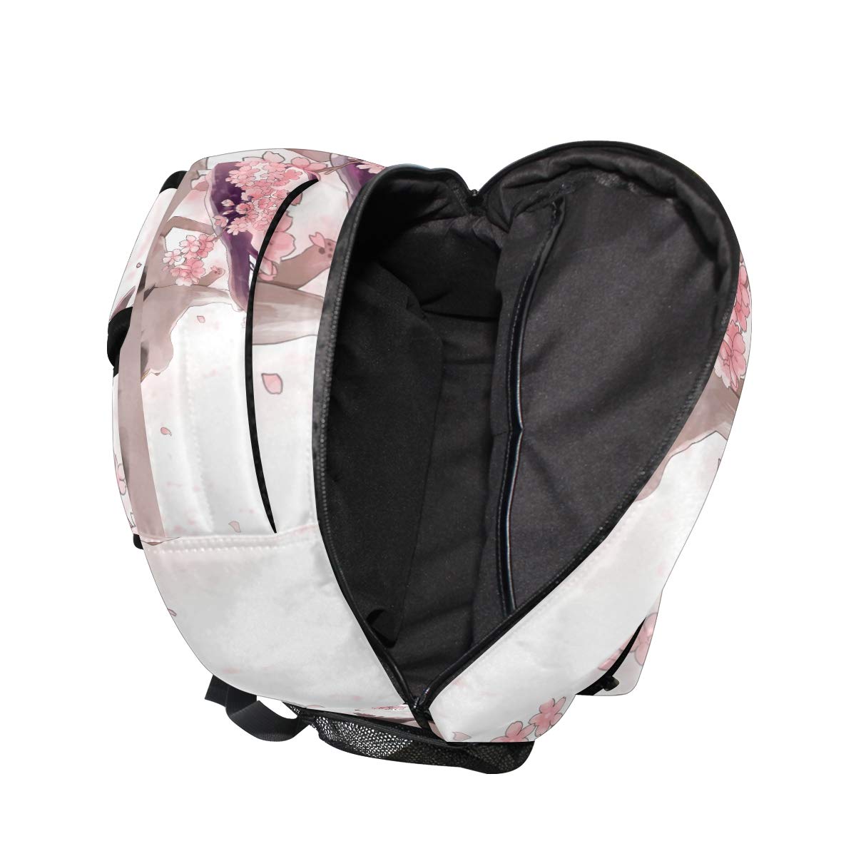 Chat Debout sur Le Sac à Dos d'école de Cerisier pour Le Sac de Voyage de Sac de Voyage d'enfants de Filles de garçons