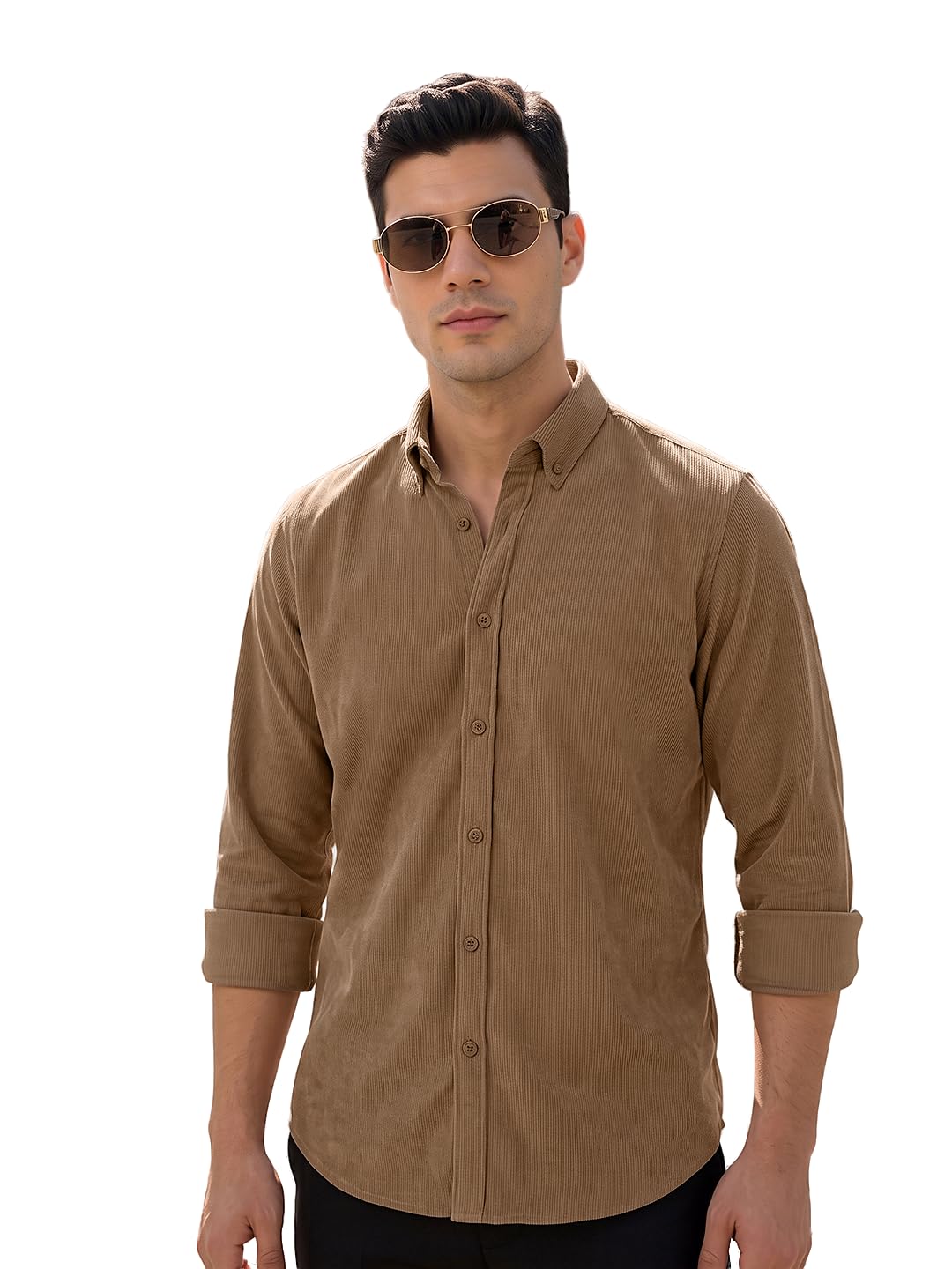 thomas scott Men's | Solid | Full Sleeve | Slim Fit | Polyester-Blend | Button Down | Casual Shirt-picture-17