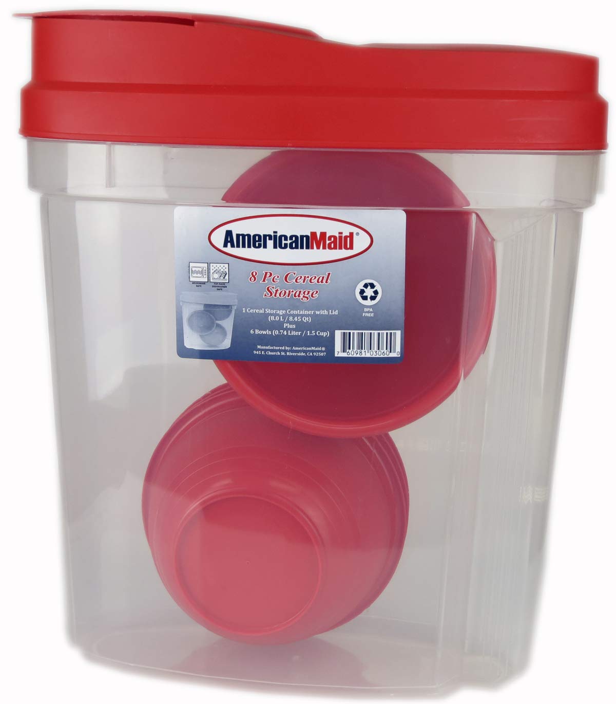 American Maid P-03060 Food Storage, Plastic, Red