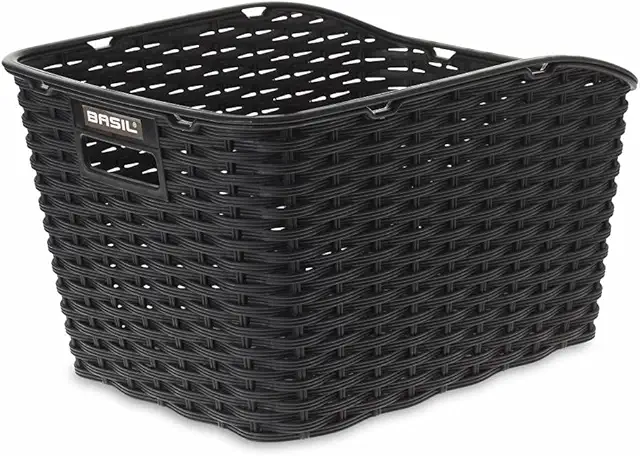 Basil Weave WP Fahrradkorb hinten: Wetterfester Kunststoffkorb für Gepäckträger