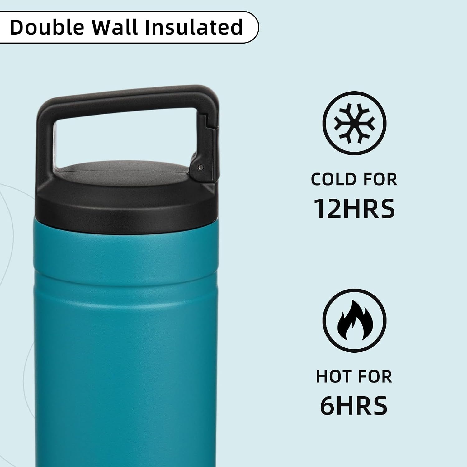 BJPKPK 20 oz Insulated Travel Water Bottle, Coffee Tumbler Stainless Steel