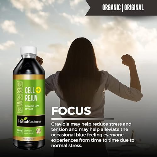 Miniatura 6 de Extracto de guanábana orgánico renovar células extracto de hoja de graviola 12 onzas  15 veces concentrado de jugo de guanábana natural, promueve la