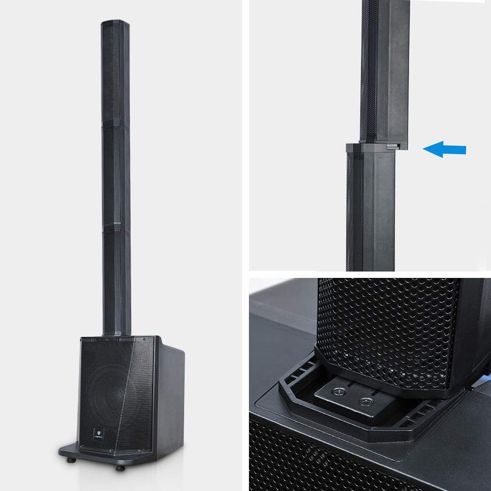 Snapklik.com : PRORECK Party 10 Portable 10-Inch 500 Watt Line Array ...