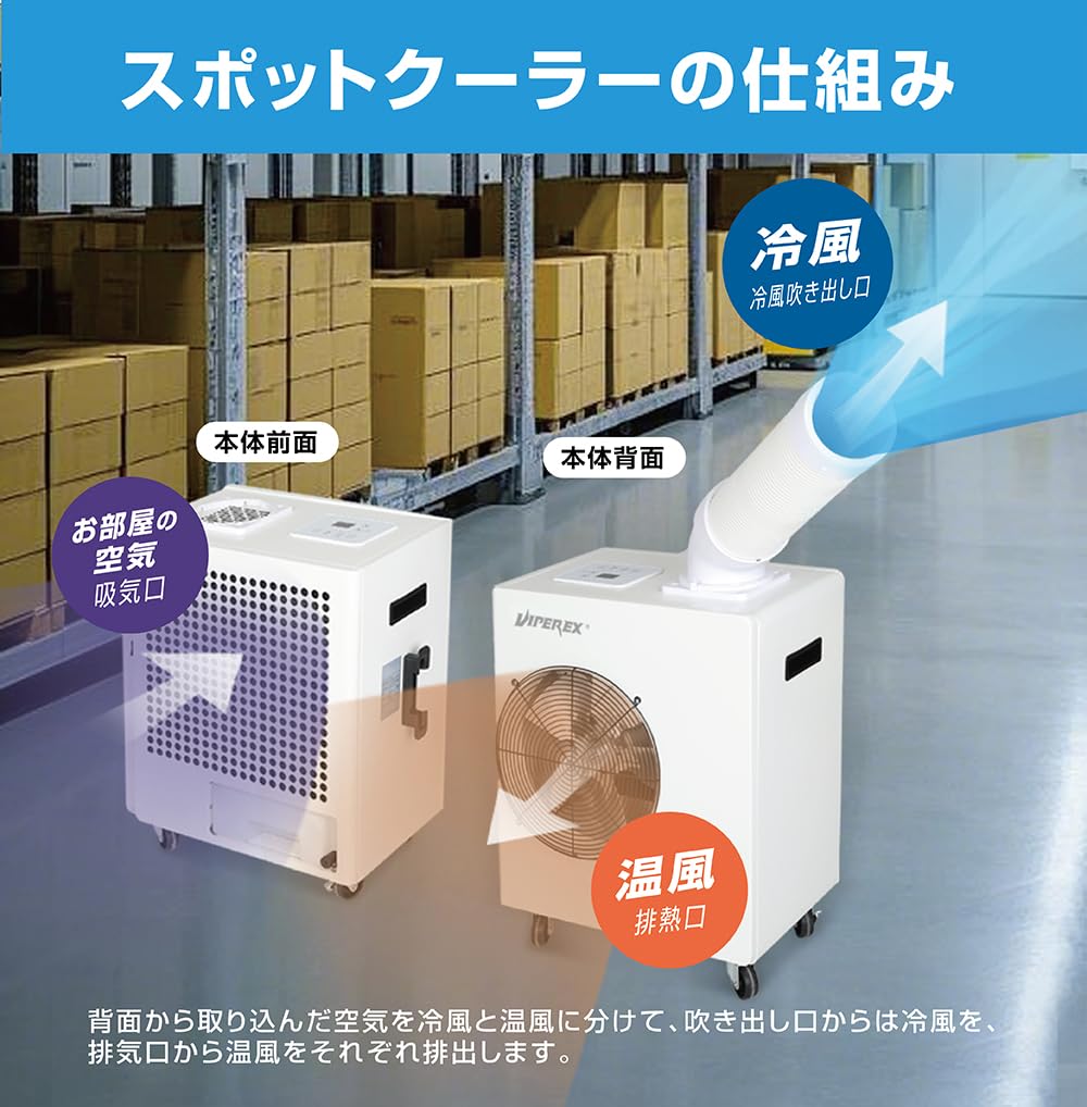 Amazon | 【工事不要】 VIPEREX ミニスポットクーラー ポータブル