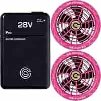 今年モデル　長信ジャパン ピンク　GB428 バッテリー ファン 28V バッテリー ファン セット 28V GB-POWER 長信ジャパン GB428 GF1