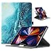Produktbild TiMOVO Hülle für New iPad Pro 12.9 inch 2021 (5th Gen), PU Lederhülle 90° Drehbar Multi-Winkel Hülle Auto Schlaf/Wach Ständer Kompatibel mit iPad Pro 12.9" - Vergoldend
