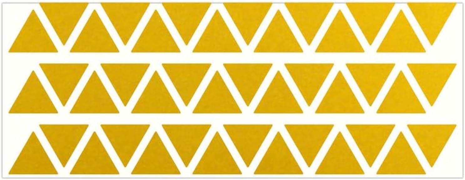 LiteMark Reflective Triangle Sticker for Bike, Helmet, Red, 1 Inch - Pack of 42 Pcs
