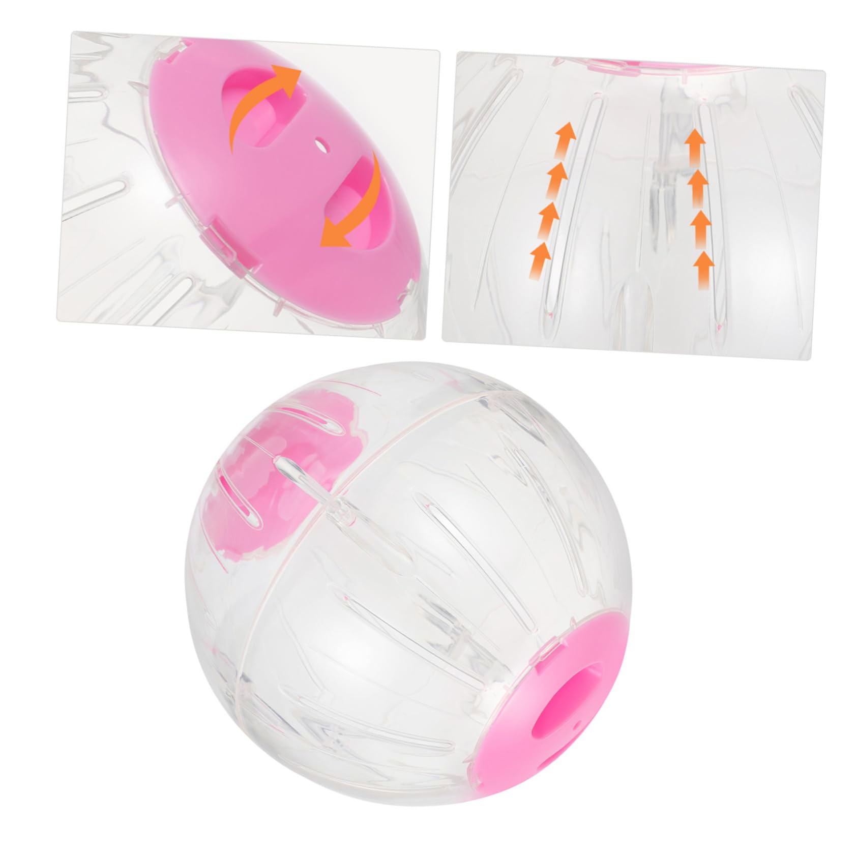 Ballon Exercice Transparent pour Hamster Accessoire De Jeu pour Animaux De Compagnie Améliore Activité Et Réduit Ennui des Petits Rongeurs