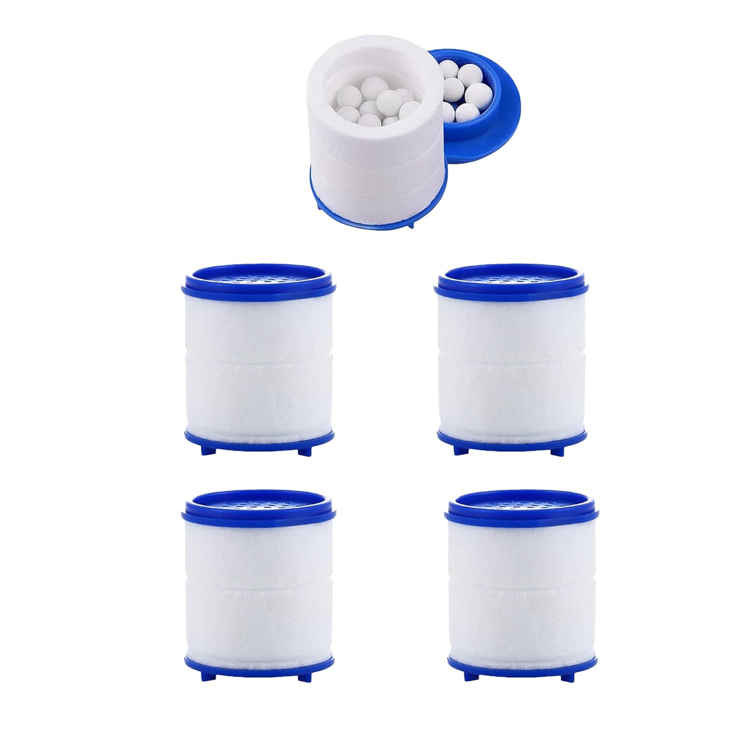 5 Pack Sink Water Faucet Filter Cartridge Replacements Sink Water Filter Faucet Water Filter Removes Chlorine Fluoride Heavy