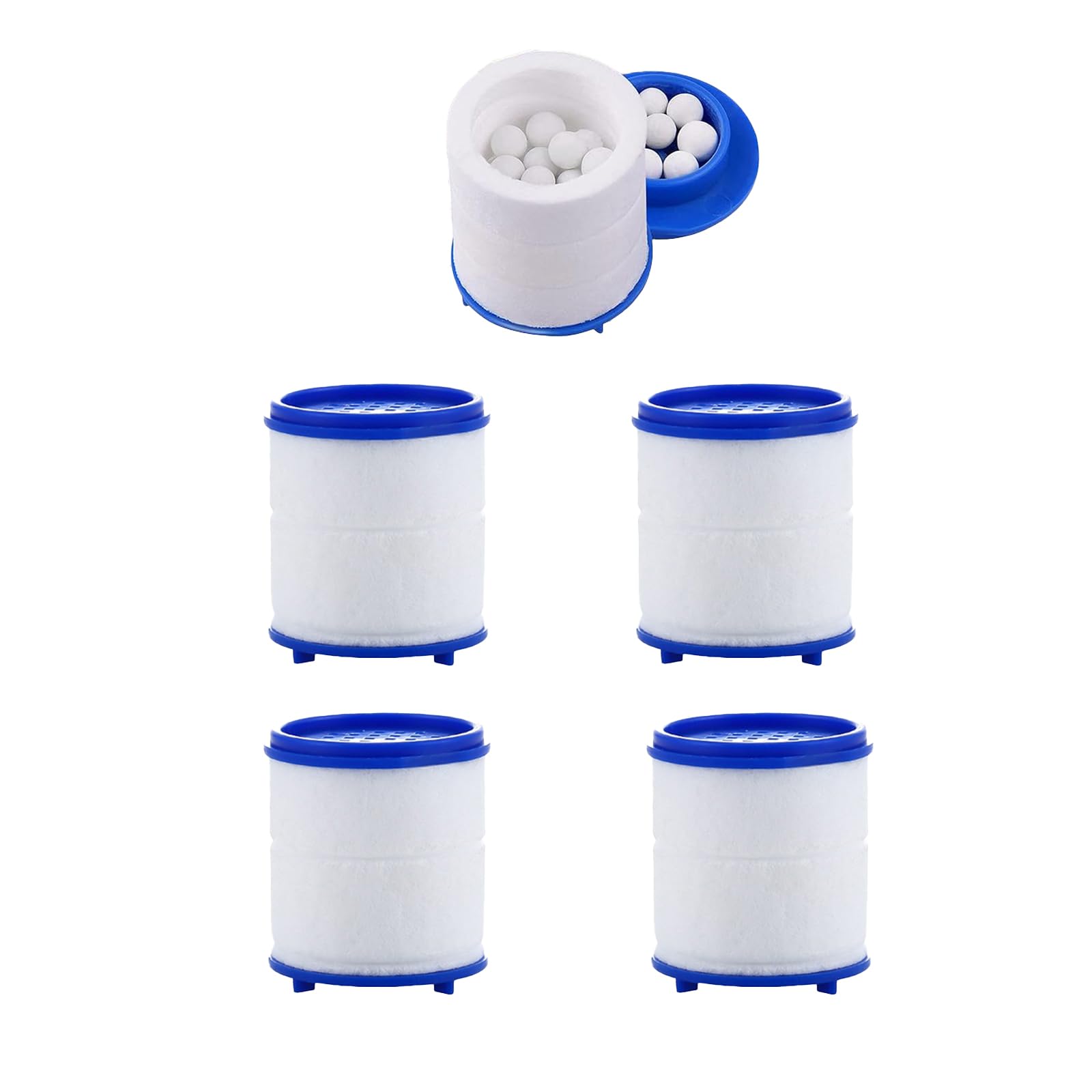 5 Pack Sink Water Faucet Filter Cartridge Replacements Sink Water Filter Faucet Water Filter Removes Chlorine Fluoride Heavy