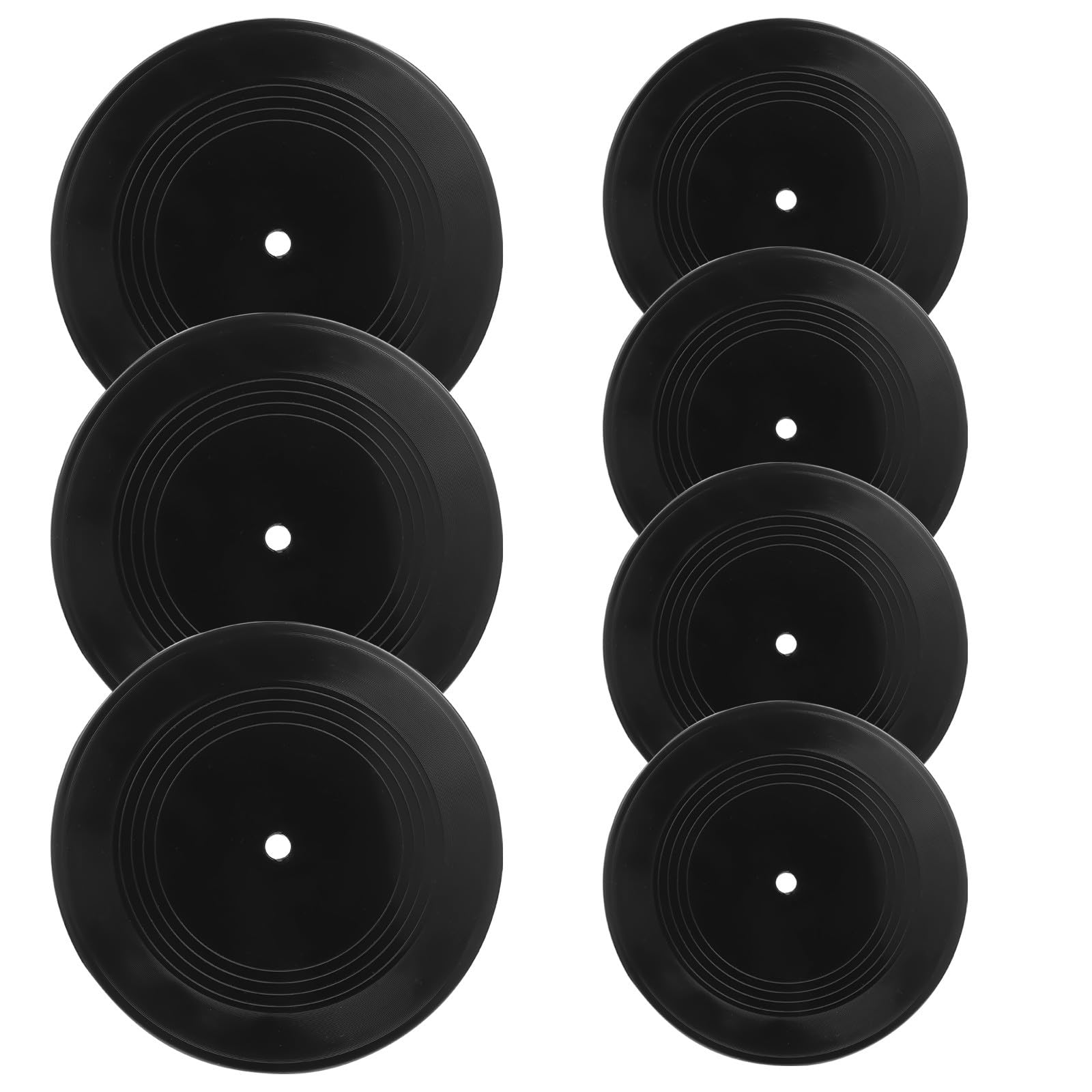 Zerodeko Set di 12 Dischi in Vinile Decorativi Neri per Arredamento D'interni, Stile Retrò Artistico, per Decorazioni Murali di Bar e Caffè