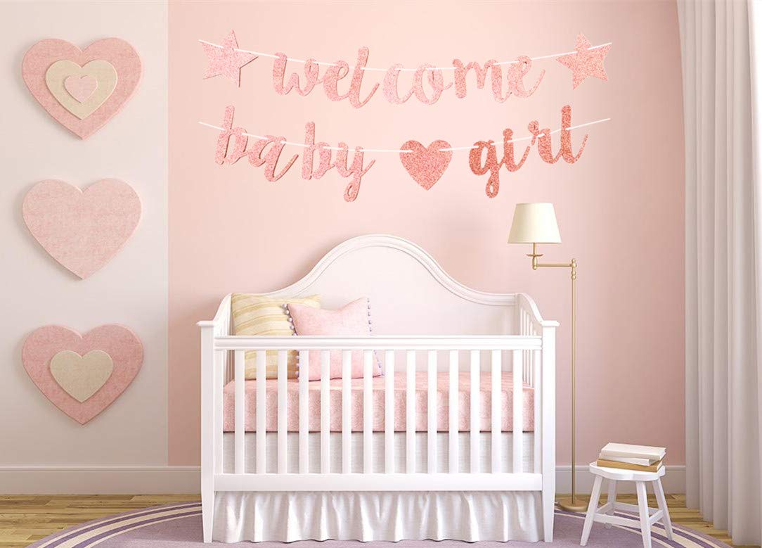 Morndew Gold-Glitzer Banner – Honigbienen-Thema, Für 1. Geburtstag, Babyparty, Geschlechtsoffenbarung