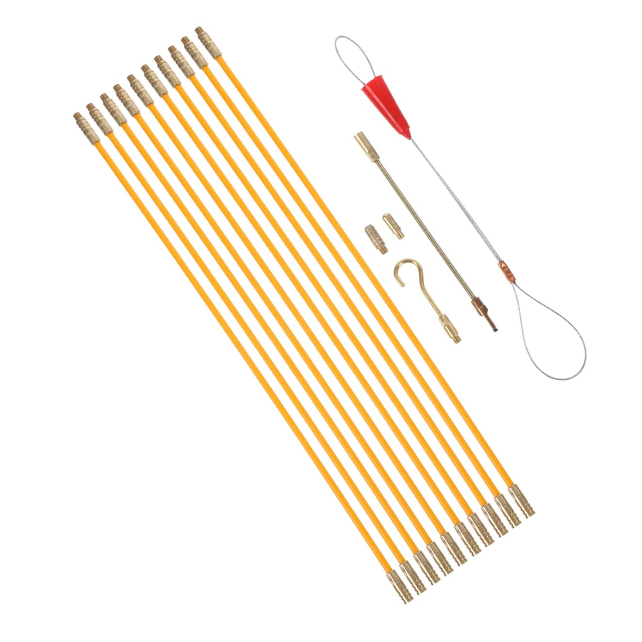 Kit de varillas de fibra de vidrio LABRIMP de 33 cm para tendido de cables en pared
