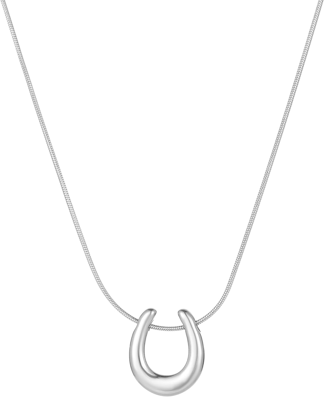 Gold Necklace for Women Necklaces for Women 18K Gold Plated Sun Necklace Dainty Moon Horseshoe Pendant Necklace Trendy Bow Necklace Minimalist Jewelry - Image 5