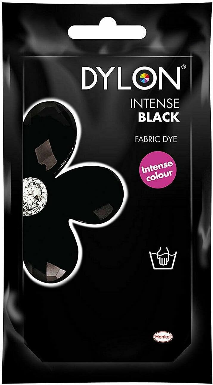 Dylon Velvet Black (12) Hand Dye Die 50g Clothes Fabric Dye