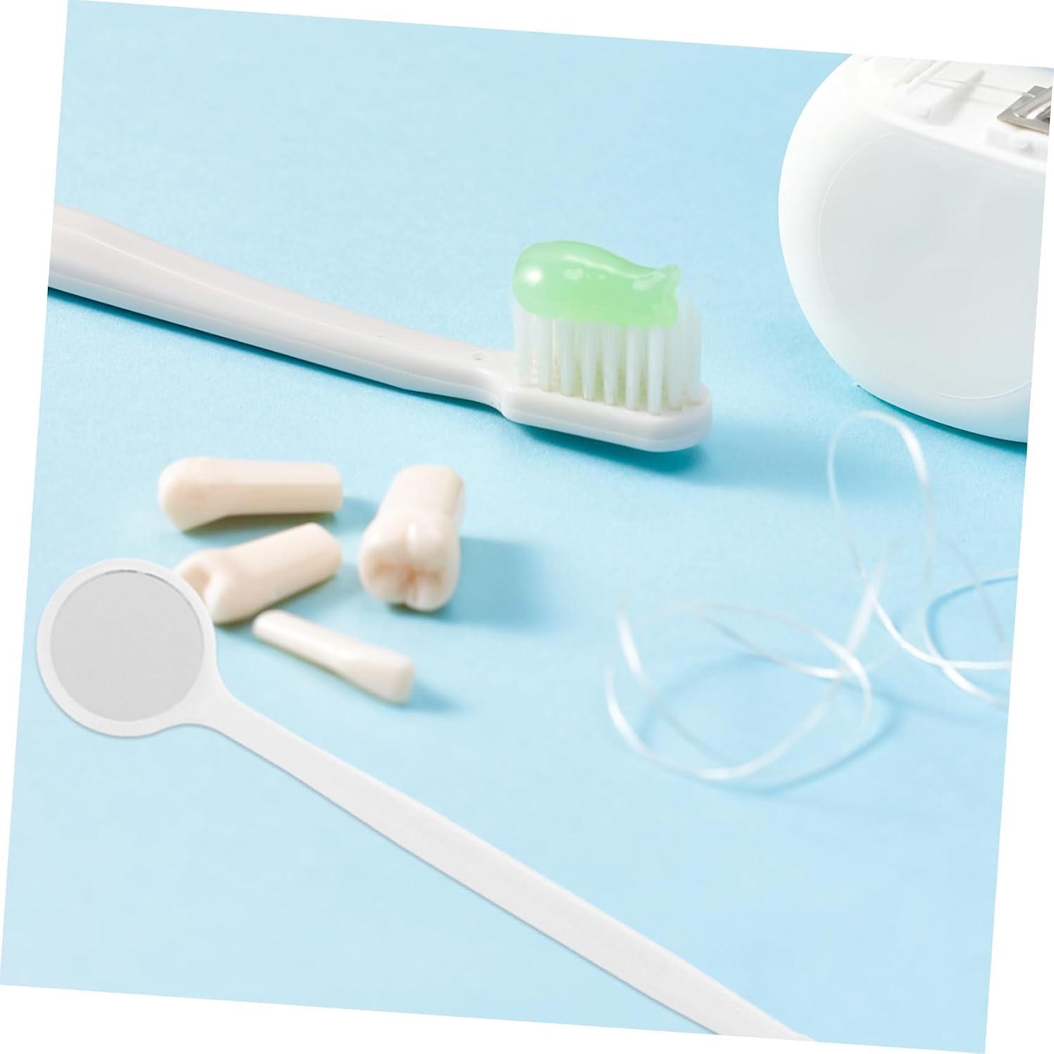 100pcs Disposable Oral Mirror Tool for Home and Tooth Inspection Accessory for Oral and Health
