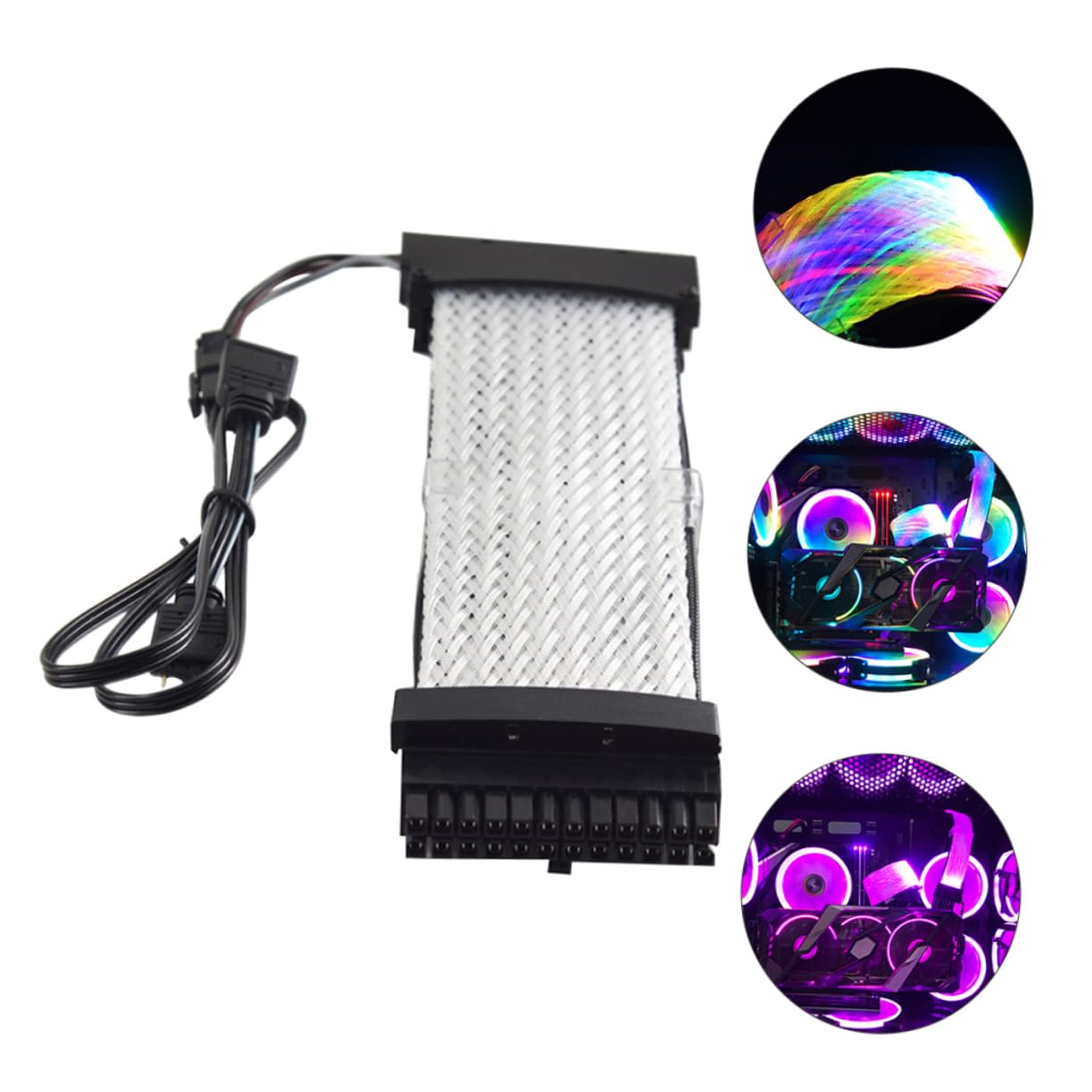 Lurrose Alimentazione Rgb Estensibile Pin per Illuminazione Argb Accessorio Computer Professionale per Appassionati