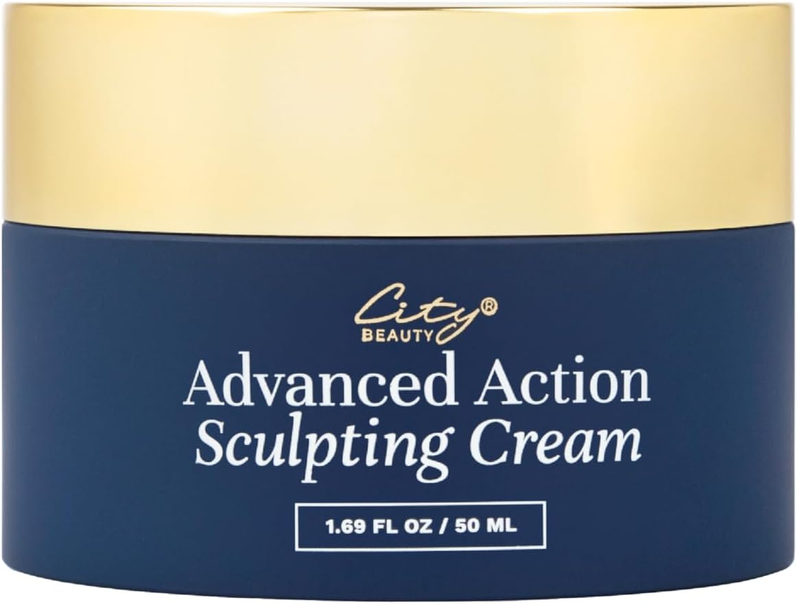 – City Beauty Advanced Action Sculpting Cream - Solution for Saggy Jawline, Drooping Face, and Neck Wrinkles - Firming Cream for Loose, Sagging Skin