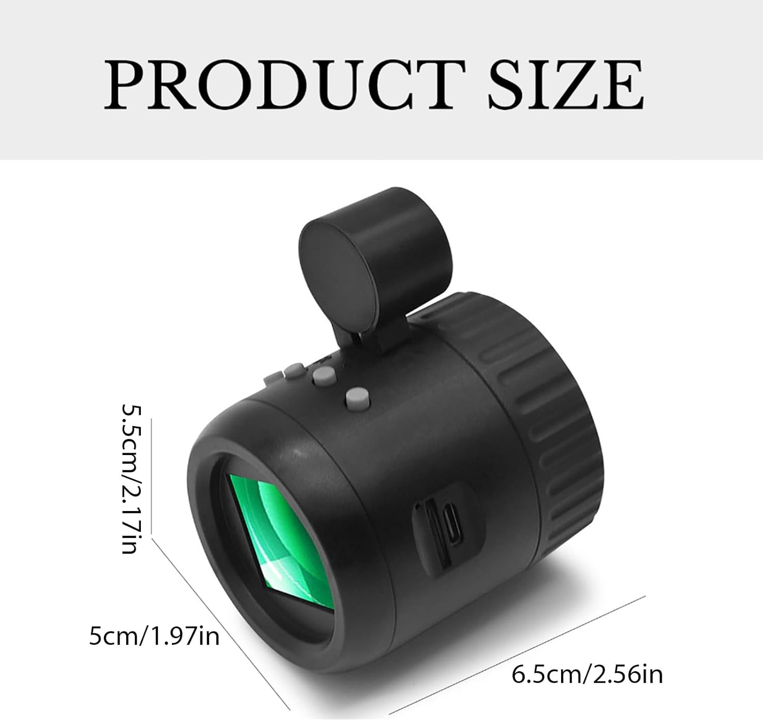 セキュリティ担当者のためのABSナイトの視界単眼と夜間のプロの野生生物の観察軽量の視認性