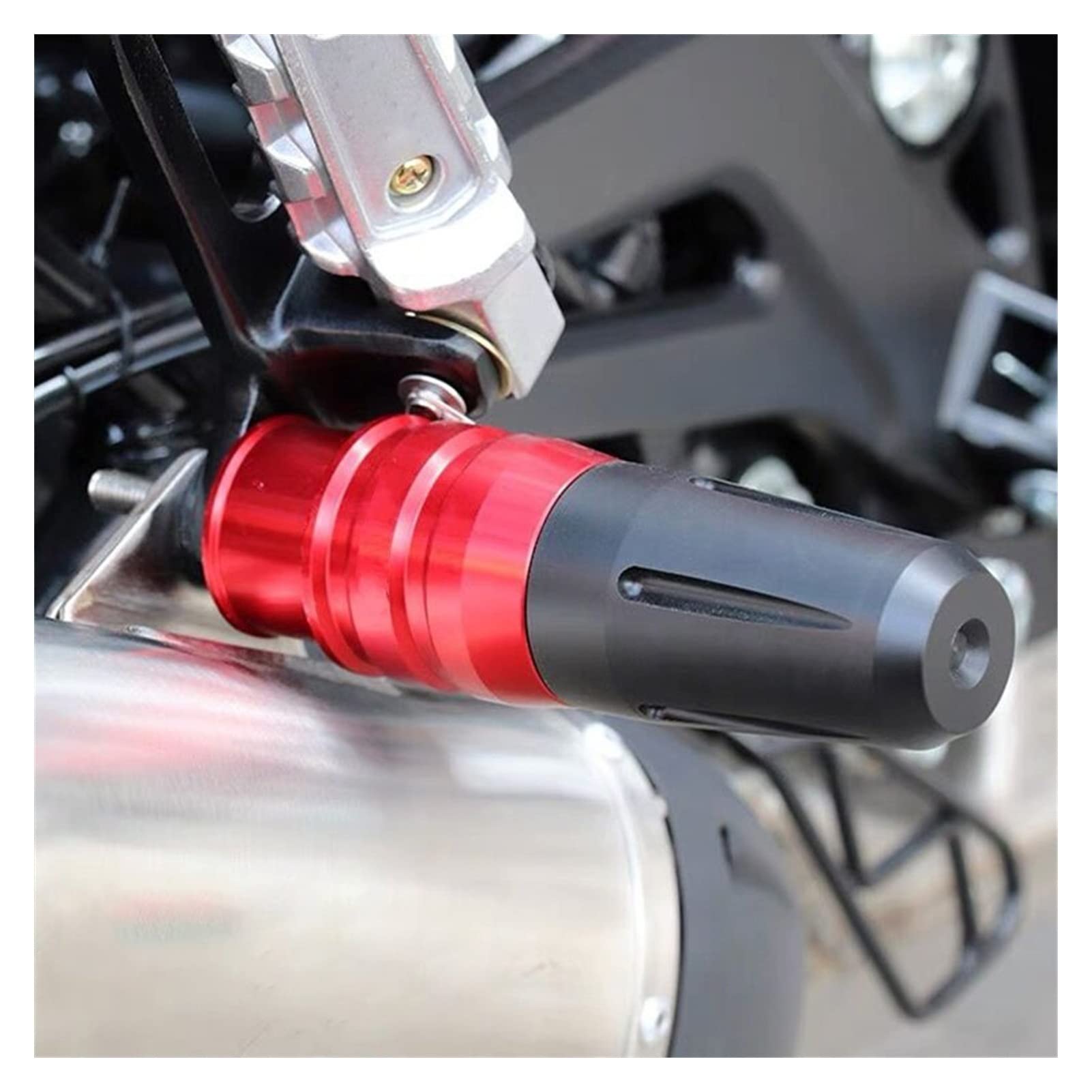 Ochrona przed upadkiem motocykla Dla SUZUKI GSX-S750 GSX-S1000 GSXS750 GSXS1000 GSX1300R HAYABUSA Motocykl CNC Rama Crash Pady Wydechowy Suwaki Ochraniacz Na Wypadek Awarii (Kolor : Tytan)
