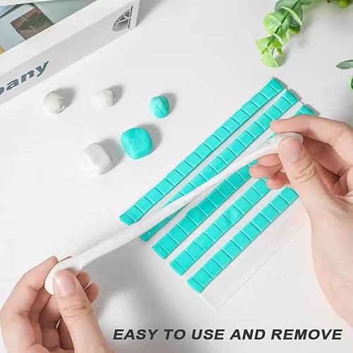 Miniatura 5 de 192 piezas de masilla adhesiva extraíble para póster + 120 puntos adhesivos de doble cara de 0.394 pulgadas, masilla de montaje reutilizable segura