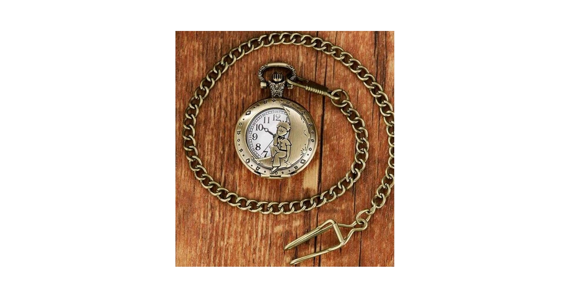 Amazon.co.jp: 星の王子さま 懐中時計 アンティーク ブロンズ