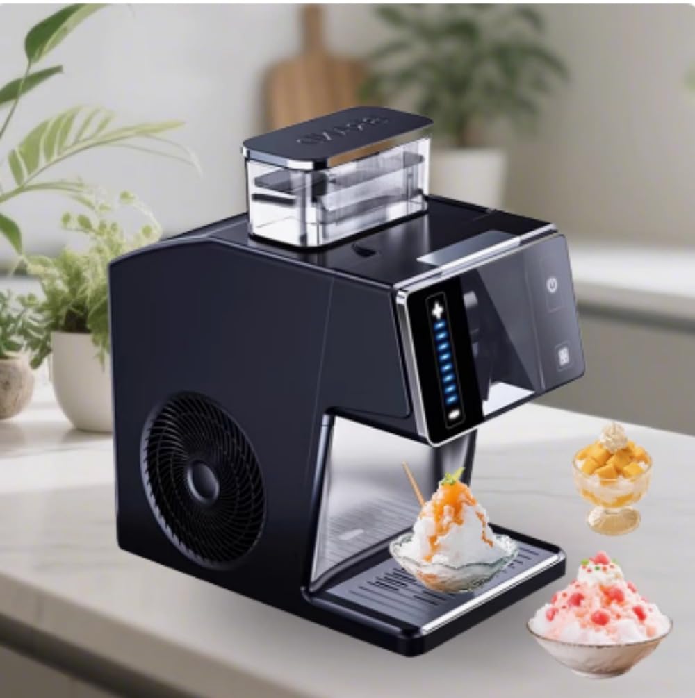 Rosoy スノーフレーク製氷機 ブラック Amazon.co.jp: Rosoy スラッシュマシン スノーフレーク製氷機