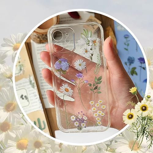 Miniatura 3 de 2 hojas de calcomanías de vinilo transparentes blancas con margaritas blancas, impermeables, para manualidades, sobres, botellas de agua, autos,