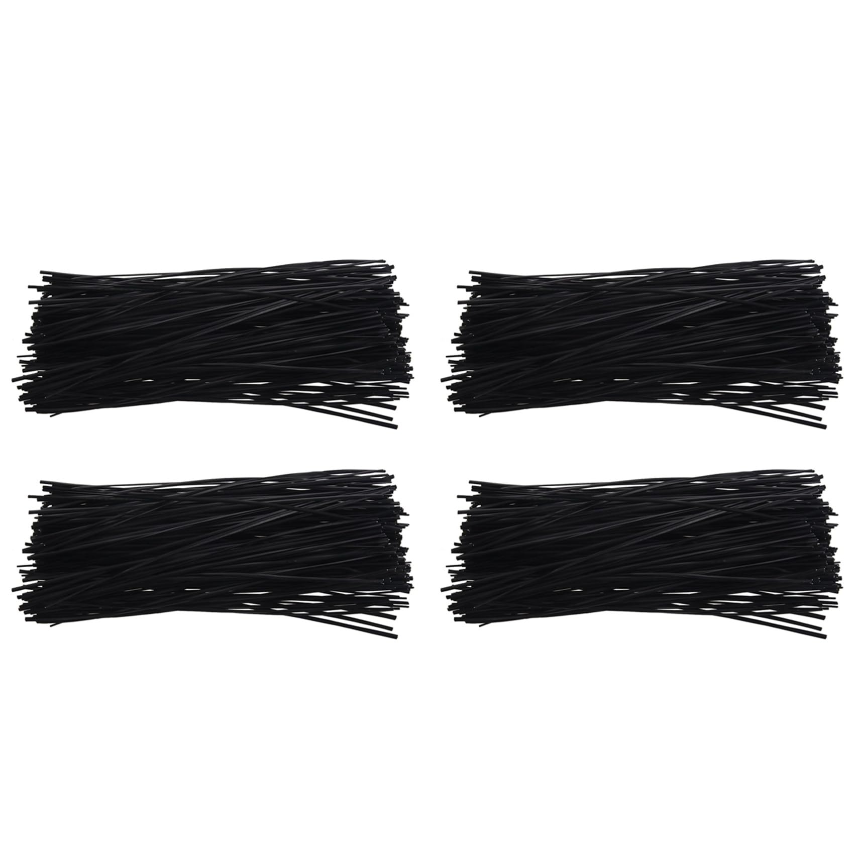 Jnchdghwa Black 800Pcs Plastic Shell Package Reusable Twist Ties Cable Fasteners 150Mm