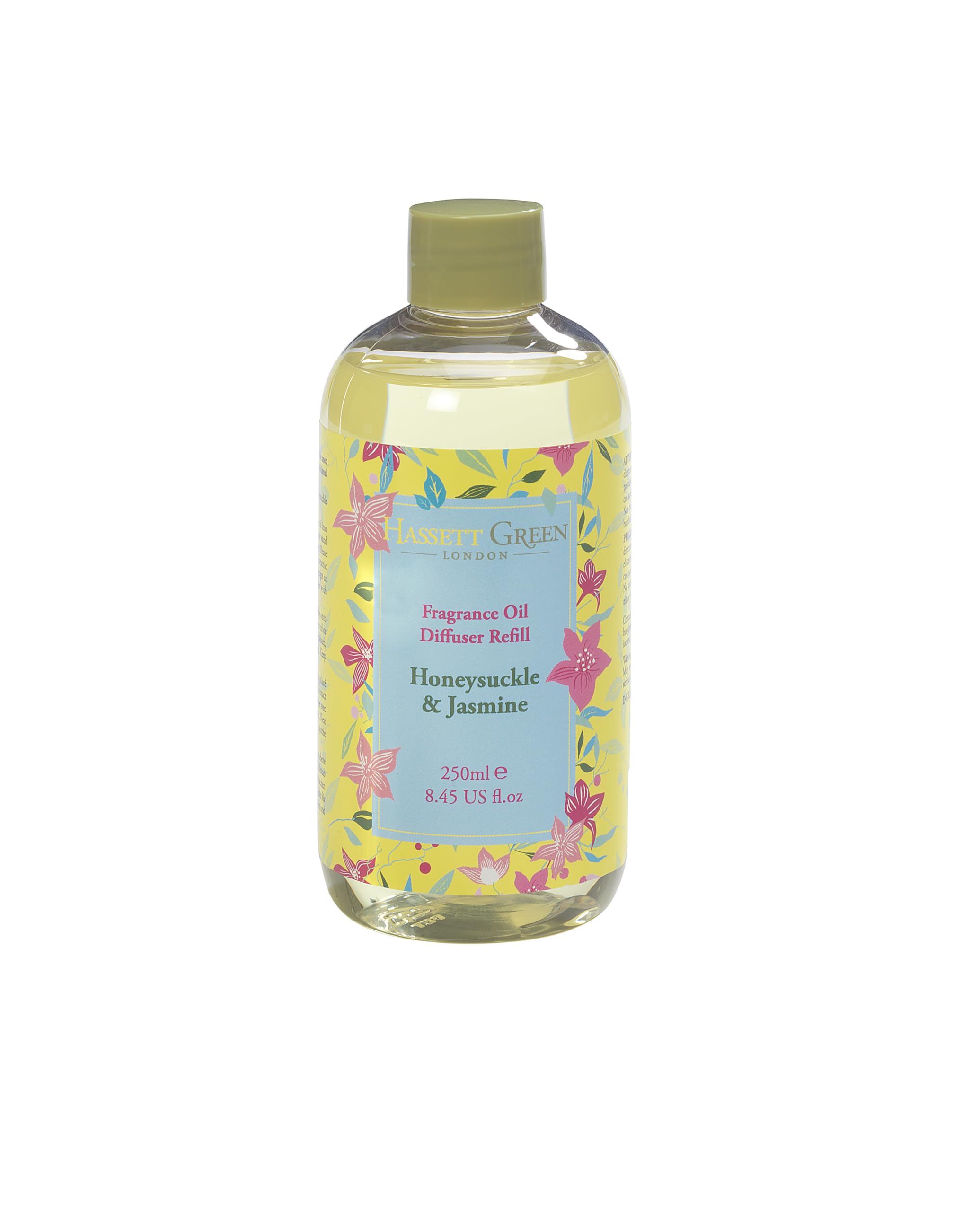 Honeysuckle & Jasmine - Fragrance Oil Reed Diffuser Refill - Larger Size 250ml Bottle