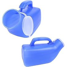 1200 ML Male Urine Bottle with Cover,Portable Urinal Pot Men,Plastic Travel Pee Container for Men Reusable Urinal Accessories for Home Elderly Bedridden Compact Size 1643998