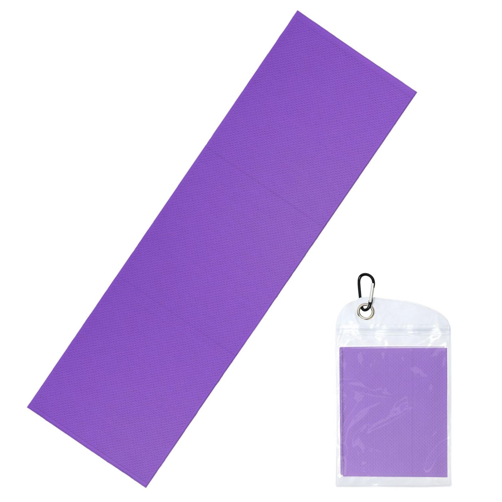 DUYIOKH Purple Print Cooling Towel, Portable Towel for Gym Workout Golf Beach World Cup Sports Hot Weather