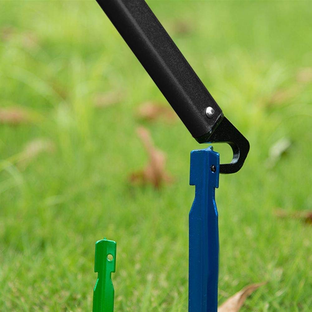 Alomejor Dissolvant de Cheville de Marteau d'alliage d'aluminium de Marteau de Camping avec la Courroie pour
