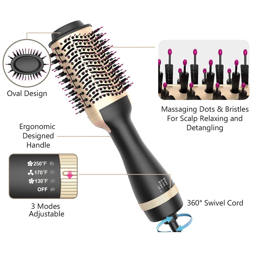 Buy Hair Dryer Brush Blow Dryer Brush in One, OneStep Hair Dryer and Volumizer, Negative Ion