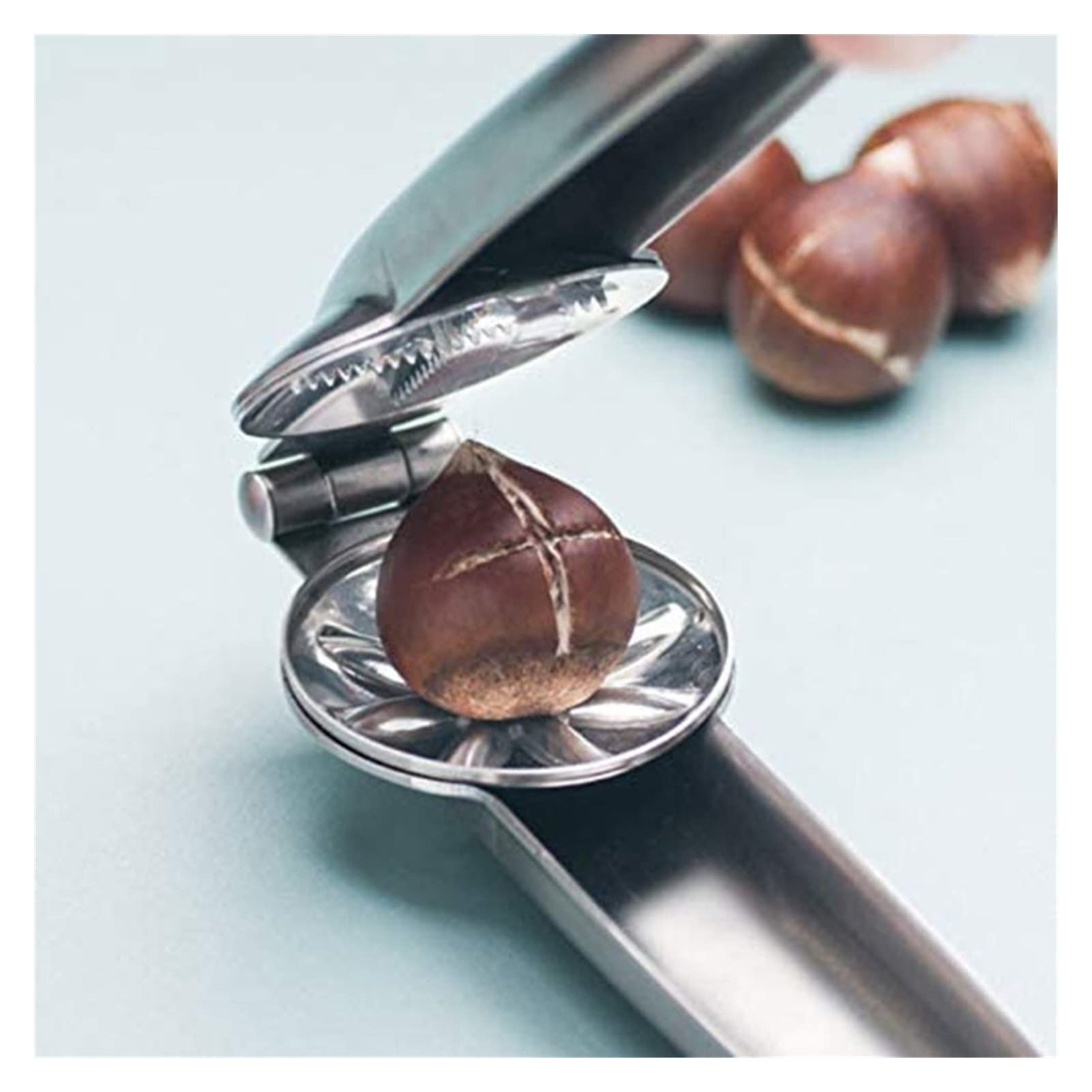 Clip Schiaccianoci, Schiaccianoci Taglierina dadi in acciaio inossidabile Castagne clip clip in noce Pinze dado Apriscatole in metallo Number cracker Shell Shelling Shelling Gadget Gadget Accessori Ap