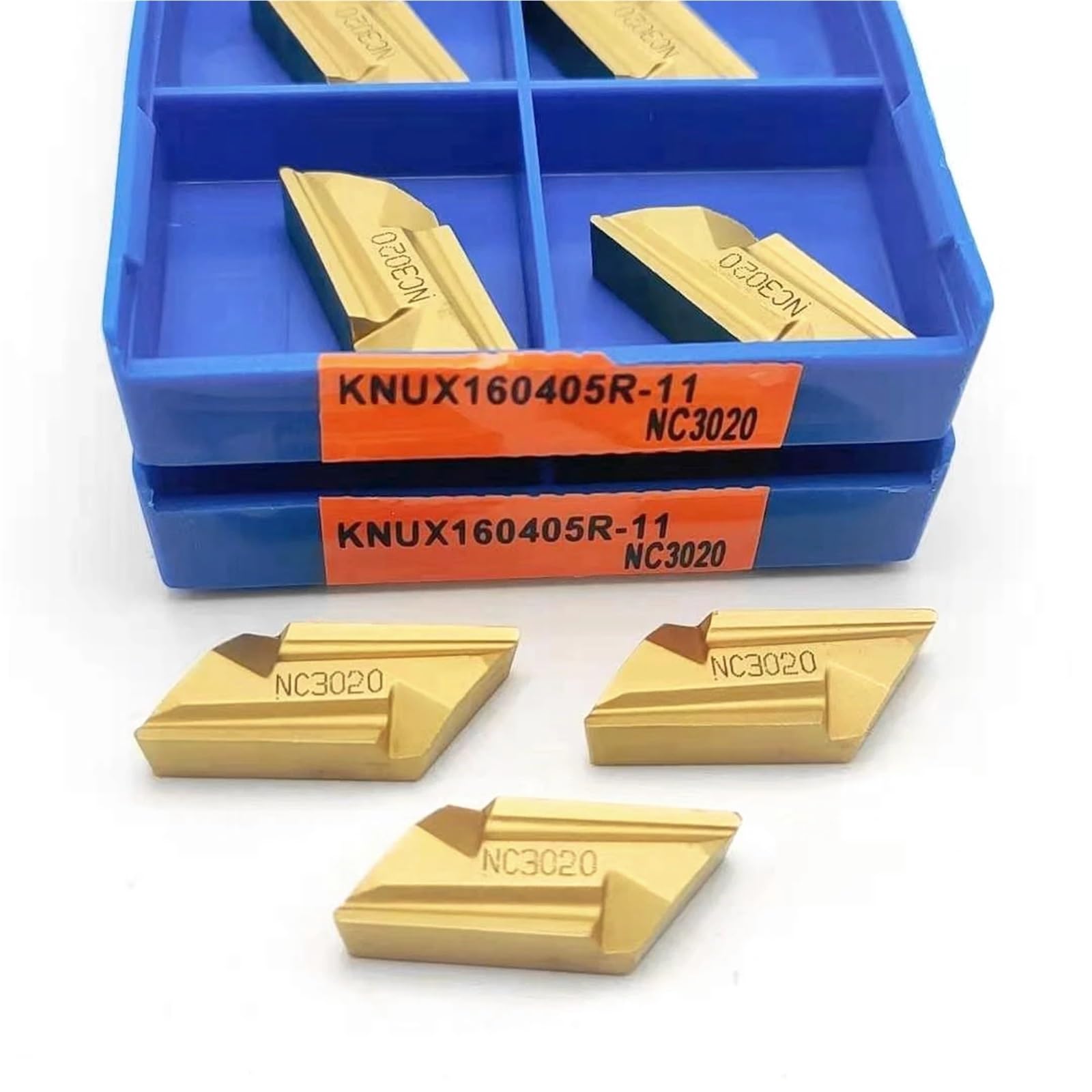 10 Uds NC3020 KNUX160405R11 NC3020 Herramienta de Torno Hoja de carburo Herramienta de Repuesto Hoja fresadora Herramientas de torneado