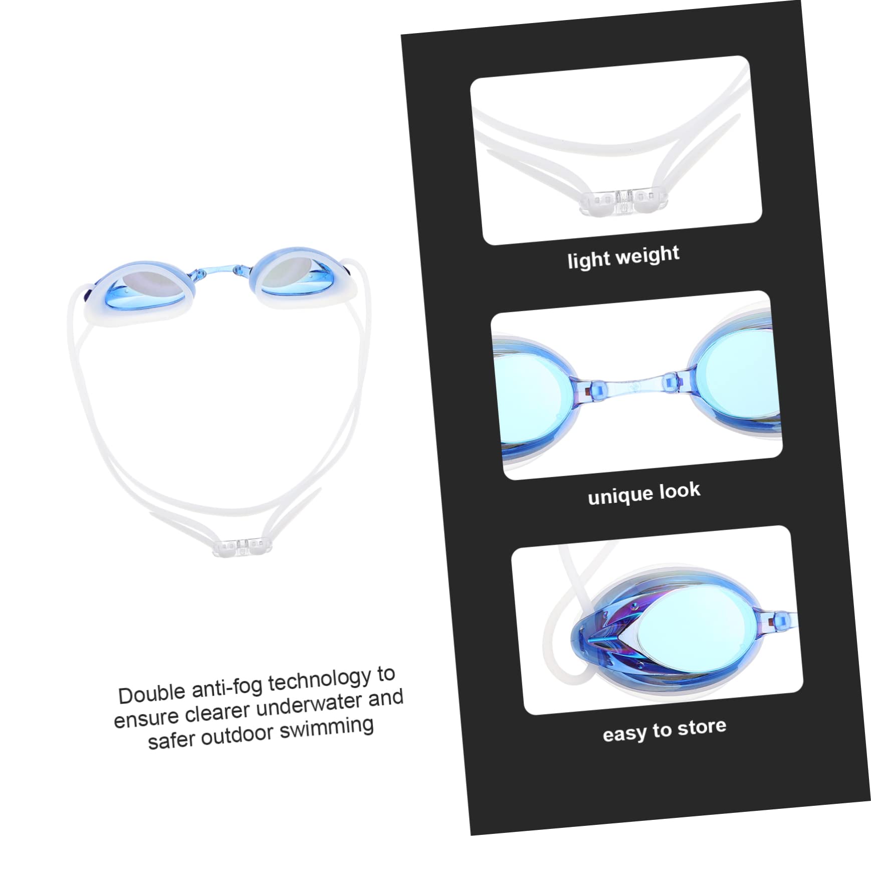 VANZACK Taucherbrille Schwimmbrillen für Erwachsene Schutzbrillen schwimmutensilien schwimmbrilen schnapsgläser Schwimmbrille für Herren Augenschutz schwimmen Schwimmwerkzeug Stk